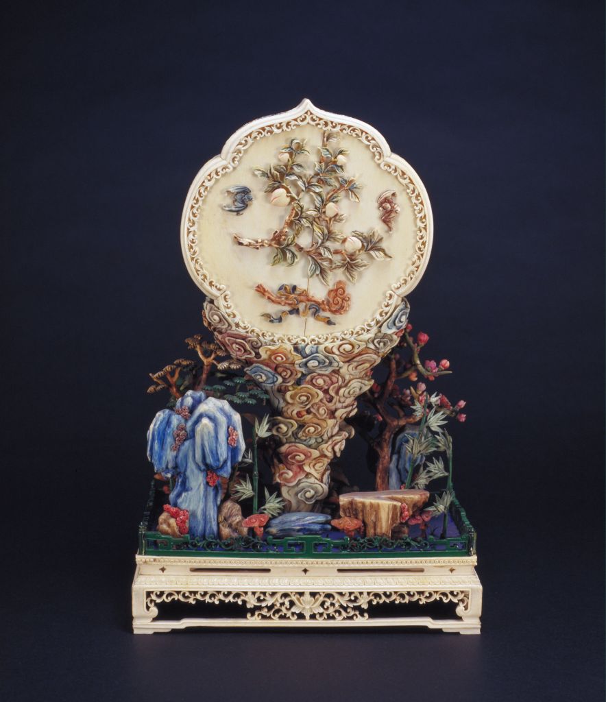 图片[2]-Ivory sculpture mirage scene screen-China Archive